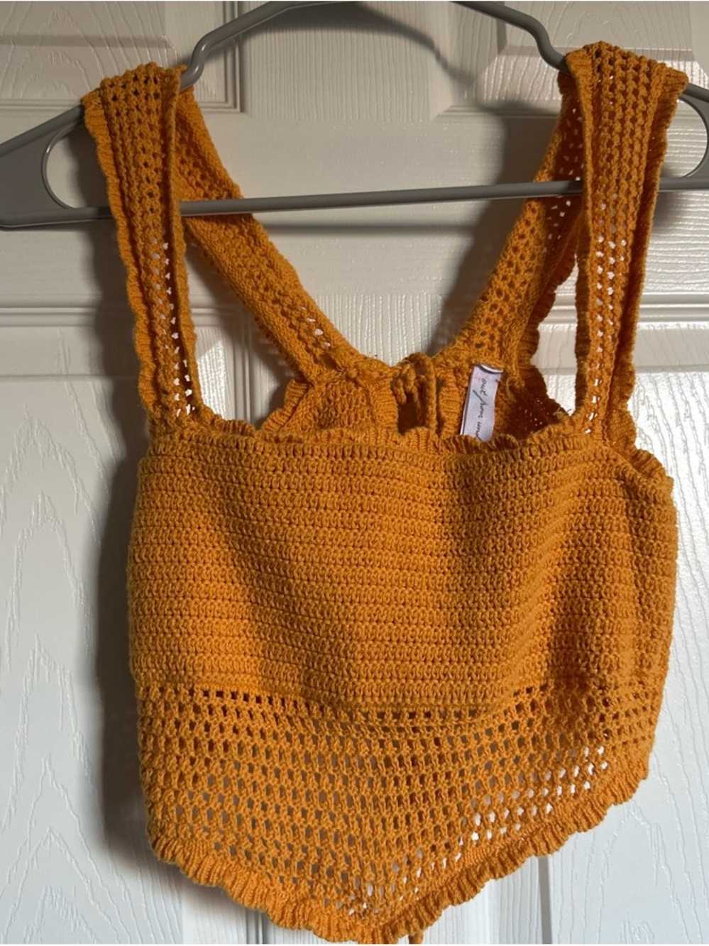 Urban Outfitters Crochet Crop Top - Mustard